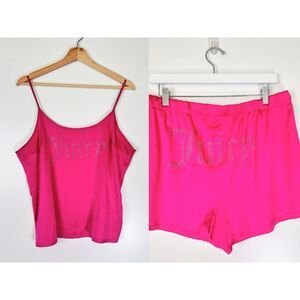 Juicy Couture Satin Rhinestone PJ Set Large